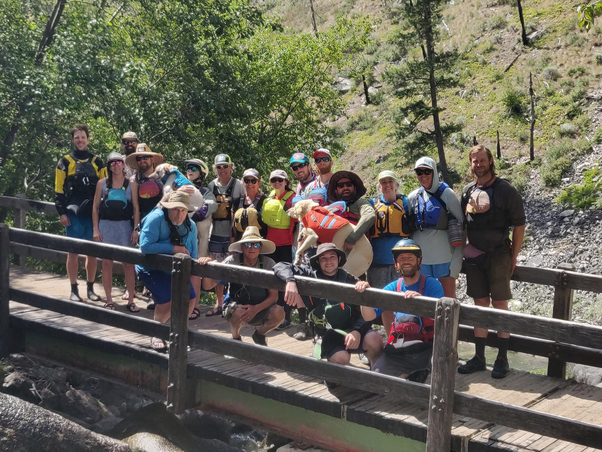 Group shot at Waterfall Creek