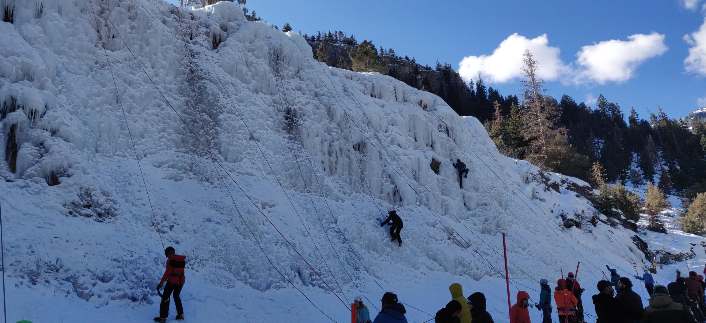 Kids Wall at Ouray Ice Festival - I &lt;3 playing with pokey stuff