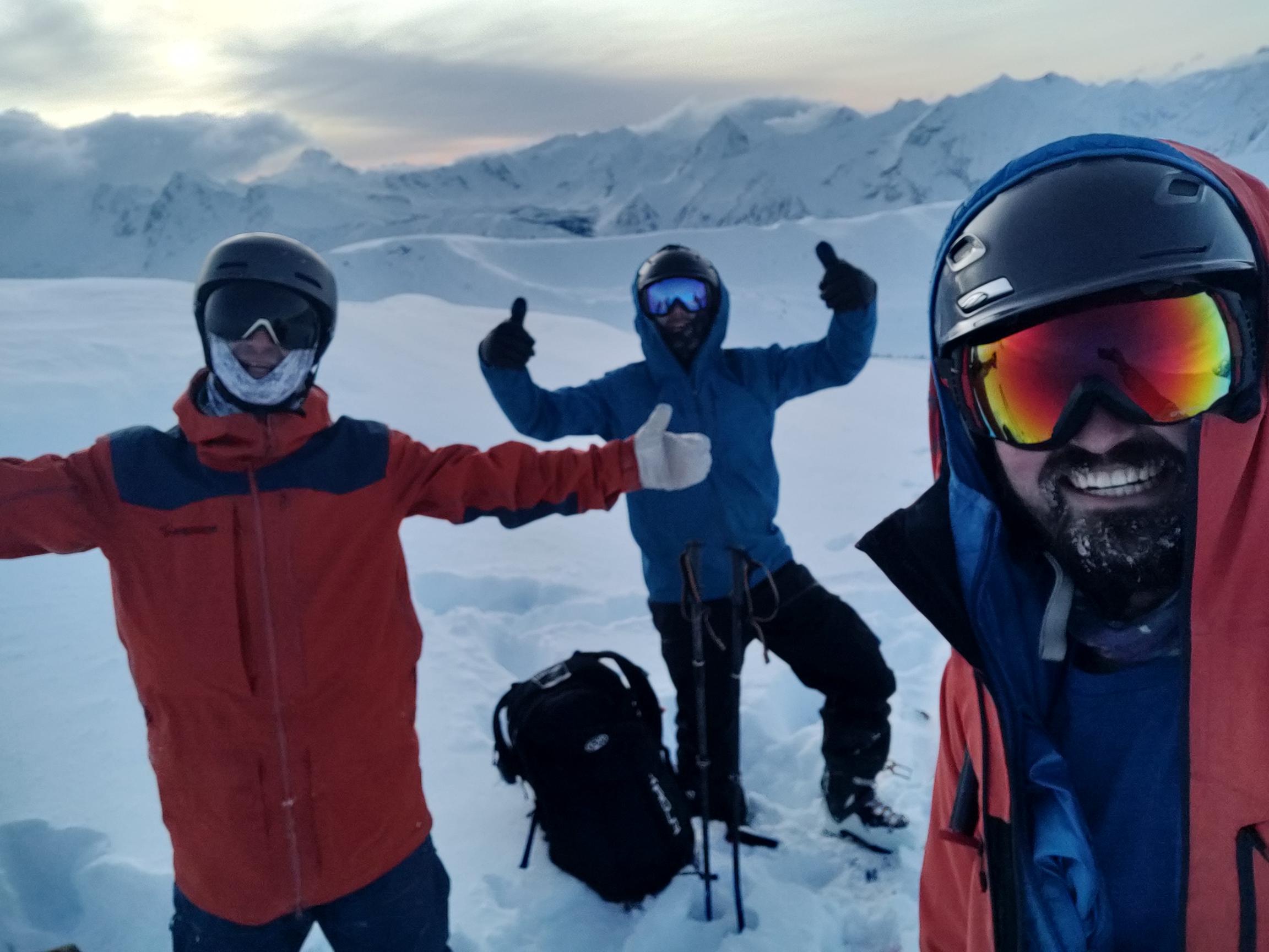 Sunset descent on Jalibi to end the trip - line of the week