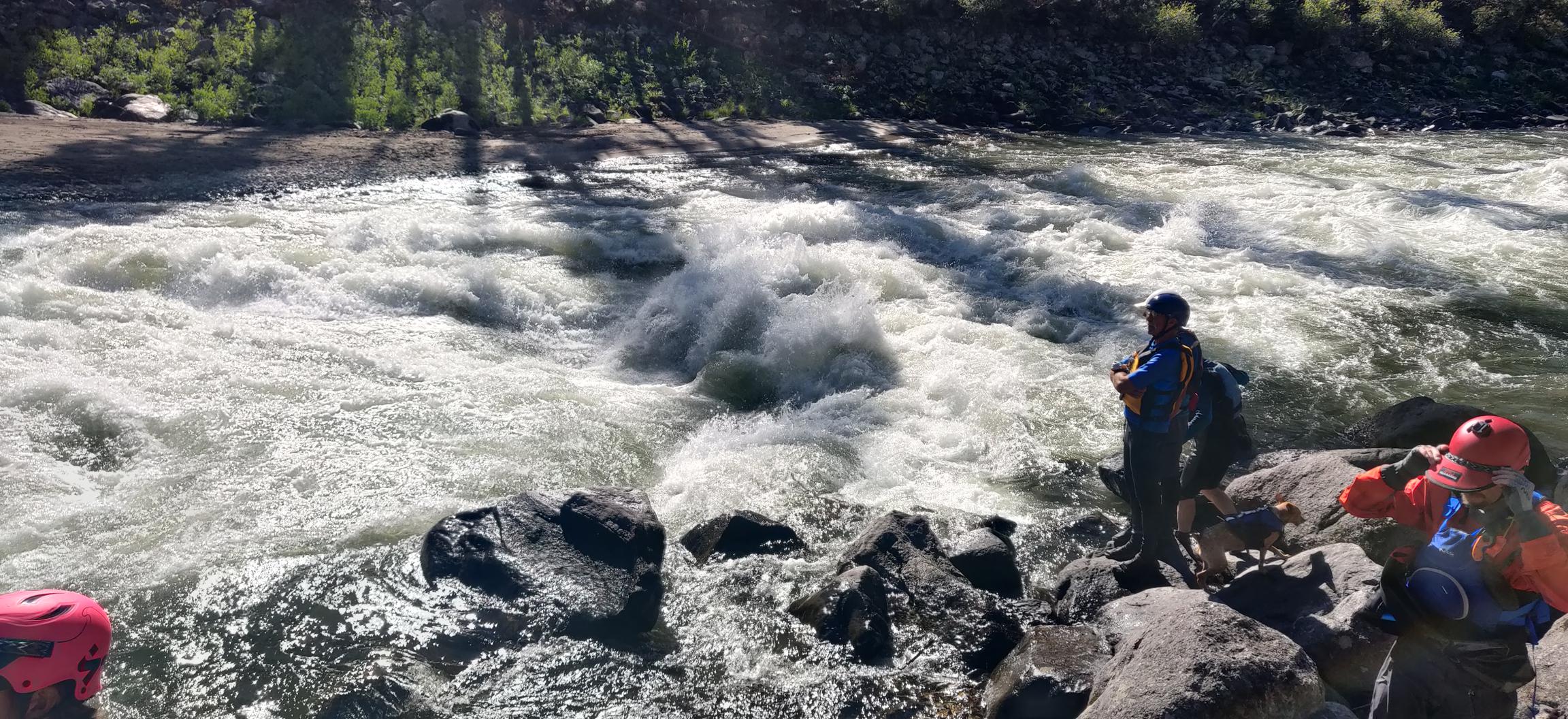 New rapid on the Main Salmon - Sapp Creek was probably the crux of the run at this flow